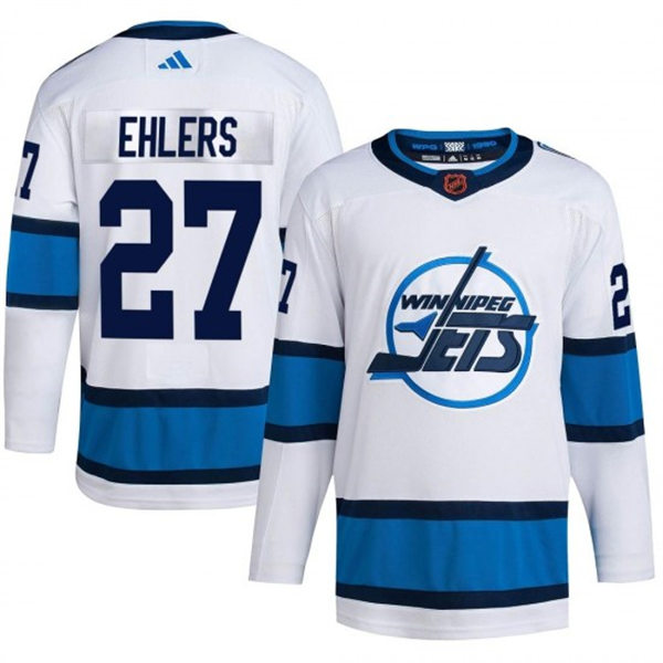 Men's Winnipeg Jets #27 Nikolaj Ehlers White 2022-23 Reverse Retro Jersey